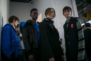 Backstage at Off-White Men's Fall 2018