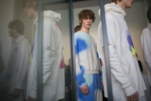 Backstage at Off-White Men's Fall 2018