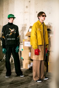 Backstage at Undercover Men's Fall 2018