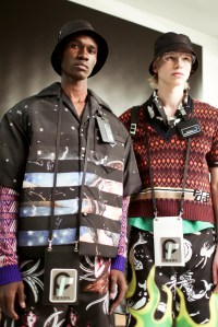 Backstage at Prada Men's Fall 2018