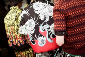 Backstage at Prada Men's Fall 2018
