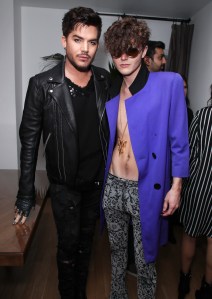 Adam Lambert and Austin Kolbe Wolk Morais Collection 6 show, Arrivals, Los Angeles, USA - 17 Jan 2018