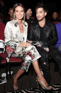 Heidi Klum and Adam Lambert Wolk Morais Collection 6 show, Front Row, Los Angeles, USA - 17 Jan 2018