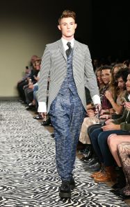 Model on the catwalk Wolk Morais Collection 6 show, Runway, Los Angeles, USA - 17 Jan 2018