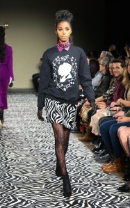 Model on the catwalk Wolk Morais Collection 6 show, Runway, Los Angeles, USA - 17 Jan 2018
