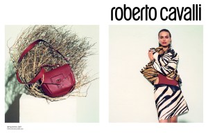The first advertising campaign developed under the creative direction of Paul Surridge combines the collection’s urban sharpness and key abstract zebra print with the rawness of natural elements, such as dry grass and wood.“We opted for an outdoor set and natural light to capture an unfiltered, spontaneous, unpredictable moment infused with powerful energy,” said Surridge, who tapped American photographer Zoe Ghertner to lens model Birgit Kos.“I wanted to work with an all-female team, which could better interpret the fiercely independent attitude of the Roberto Cavalli woman,” explained the designer.Shot in California's Simi Valley, Kos is portrayed alone, laid down on dry grass or standing against white walls. Images starring male talent Tyler Riggs and close-ups of the brand’s accessories complete the campaign, which will debut in the March issue of international fashion publications.