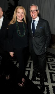 Mindy Grossman and Tommy Hilfiger