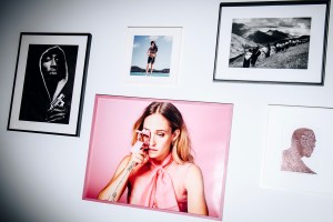 The scene at Zoe Buckman's dumbo studio.