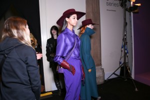 Backstage at Alberta Ferretti RTW Fall 2018