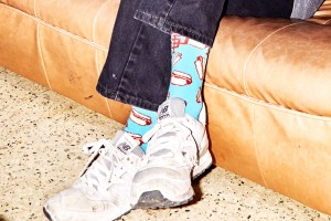Katz often uses fashion as a tool for expression in his paintings, the sentiment also extending to his personal wardrobe.