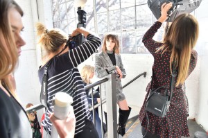 Backstage at Alice + Olivia RTW Fall 2018