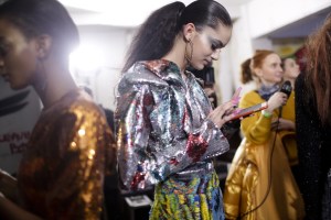 Backstage Halpern RTW Fall 2018