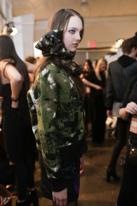 Backstage  at Nicole Miller RTW Fall 2018