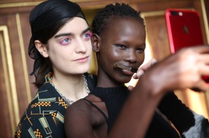 Backstage at Dries Van Noten RTW Fall 2018