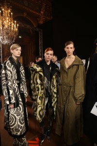 Backstage at Dries Van Noten RTW Fall 2018
