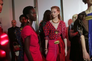 Backstage at Marni RTW Fall 2018