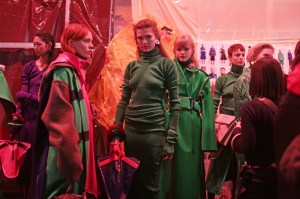 Backstage at Marni RTW Fall 2018
