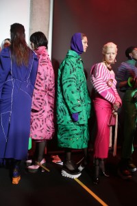 Backstage at Marni RTW Fall 2018