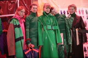 Backstage at Marni RTW Fall 2018