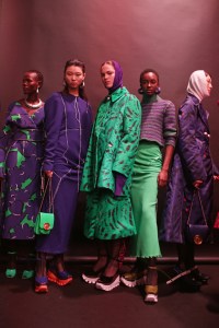 Backstage at Marni RTW Fall 2018