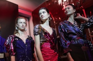 Backstage at Marni RTW Fall 2018