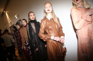 Backstage at Rochas RTW Fall 2018