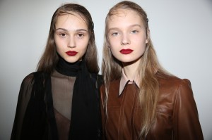Backstage at Rochas RTW Fall 2018
