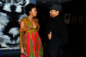 Condola Rashad and Denzel Washington