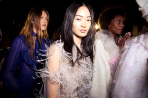 Backstage at Blumarine RTW  Fall 2018