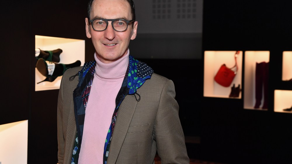 Bruno Frisoni at his swan song Roger Vivier presentation