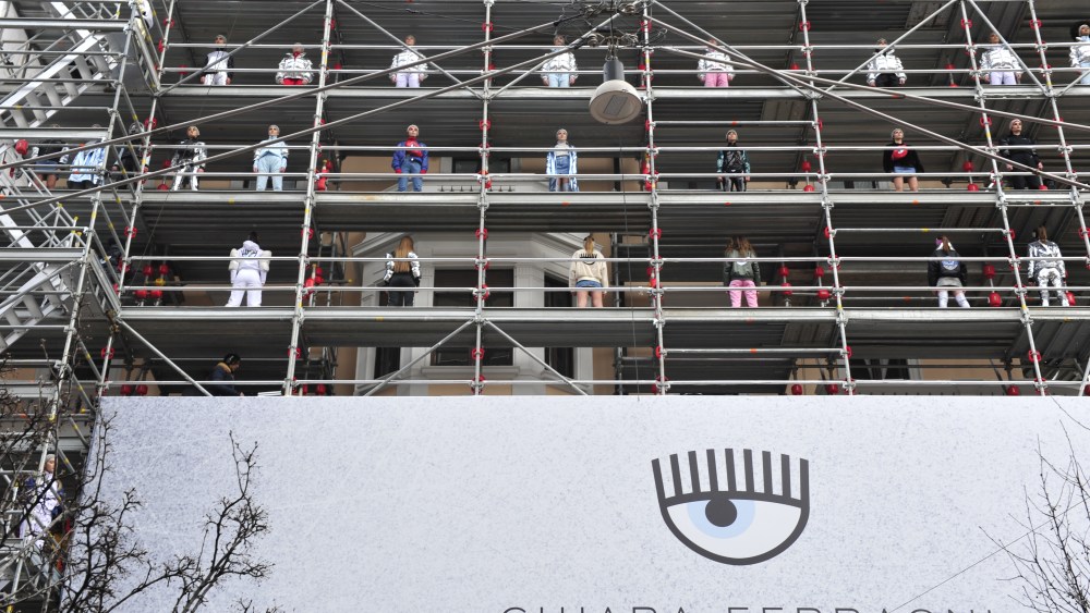 Fans Brave Freezing Temperatures for Chiara Ferragni Event