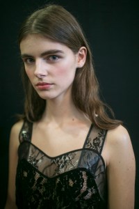 Backstage at Christopher Kane RTW Fall 2018