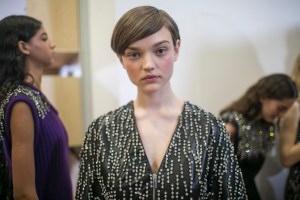 Backstage at Christopher Kane RTW Fall 2018