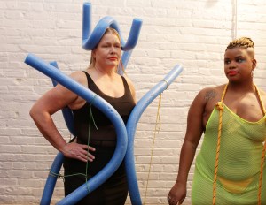 Backstage at Chromat RTW Fall 2018