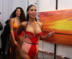 Backstage at Chromat RTW Fall 2018