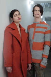 Backstage at Eckhaus Latta RTW Fall 2018