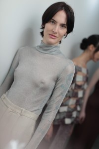 Backstage at Eckhaus Latta RTW Fall 2018