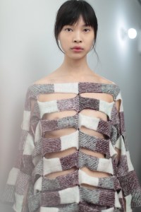 Backstage at Eckhaus Latta RTW Fall 2018