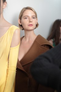 Backstage at Eckhaus Latta RTW Fall 2018