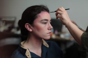 Backstage at Eckhaus Latta RTW Fall 2018