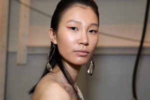 Backstage at Hellessy RTW Fall 2018