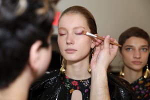 Backstage at Hellessy RTW Fall 2018