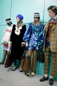 Backstage at Gucci RTW Fall 2018