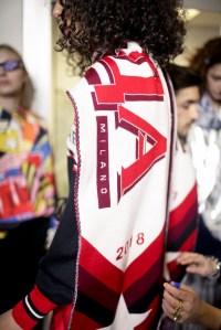 Backstage at MSGM RTW Fall 2018