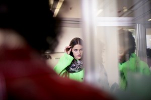 Backstage at MSGM RTW Fall 2018