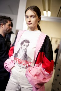 Backstage at MSGM RTW Fall 2018