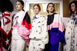Backstage at MSGM RTW Fall 2018