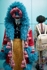 Backstage at Gucci RTW Fall 2018