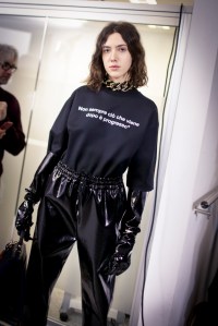 Backstage at MSGM RTW Fall 2018