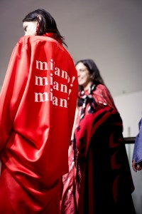 Backstage at MSGM RTW Fall 2018